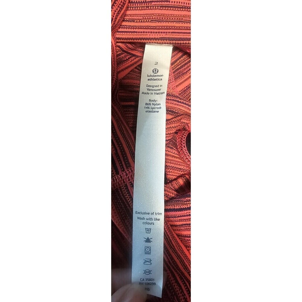 Lululemon Wunder Under Crop III Size 2 NWT Luon Yoga Mid Rise Cyber Juice Boom - Picture 6 of 9